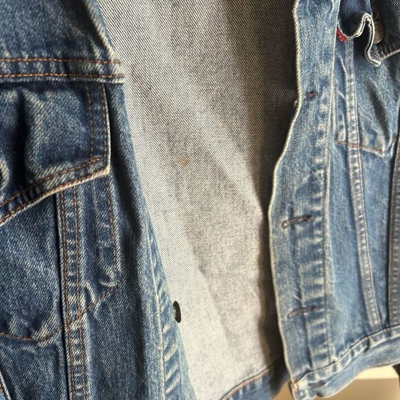 HOST PICK Vintage 80’s Levis Men’s 70506-0215 Denim Trucker Jacket Size 44 L/XL - Picture 11 of 16